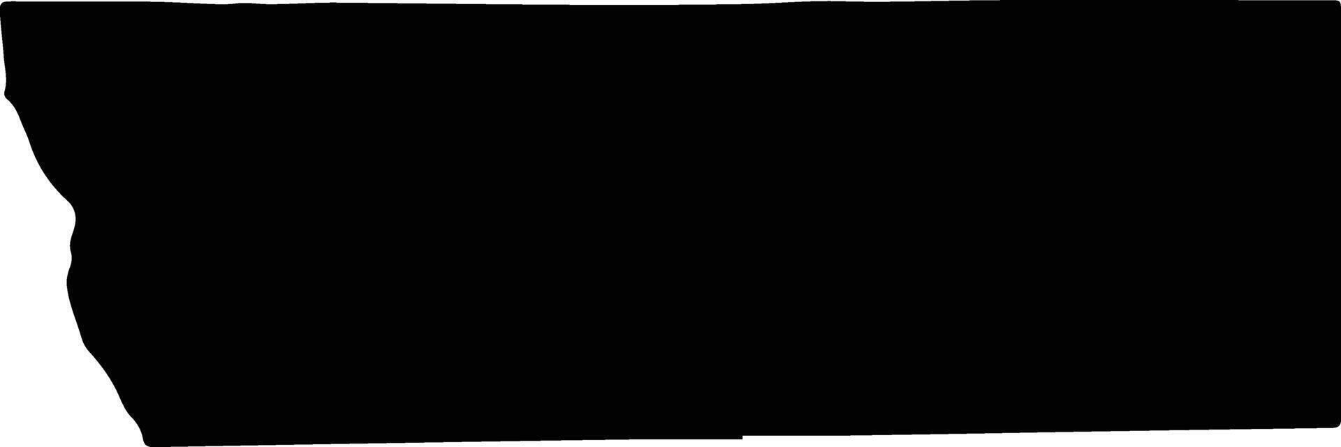 Rundu Rural Namibia silhouette map vector