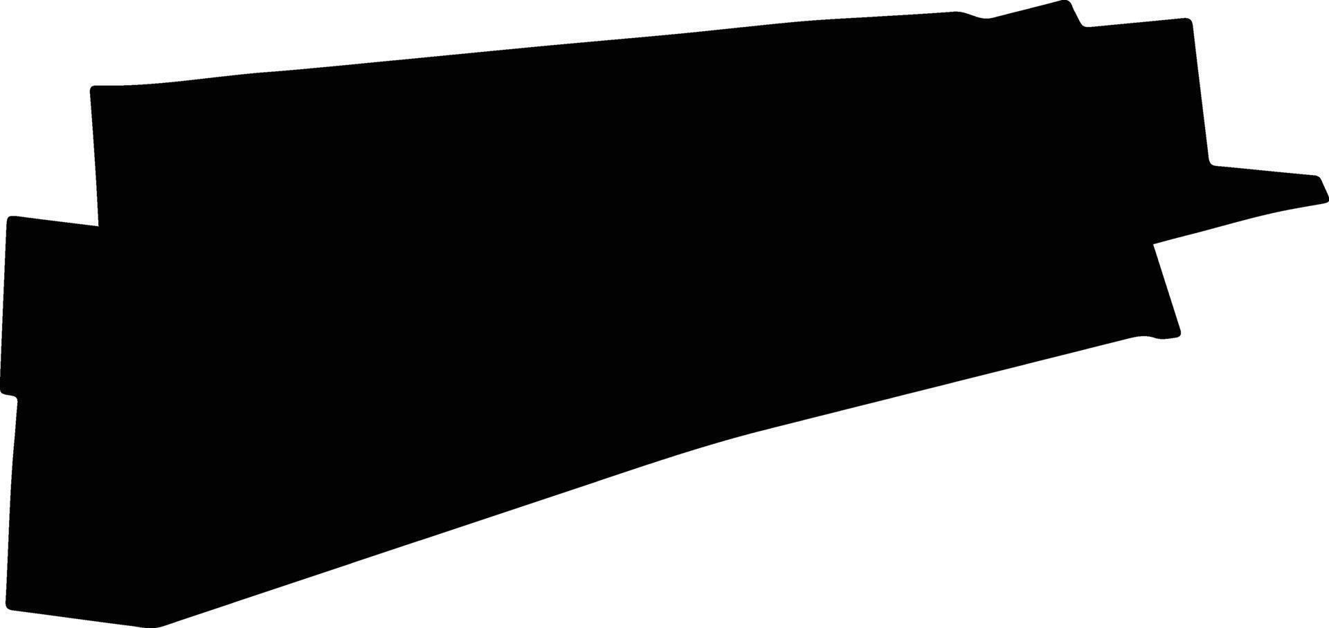 RUSANESTI Romania silhouette map vector