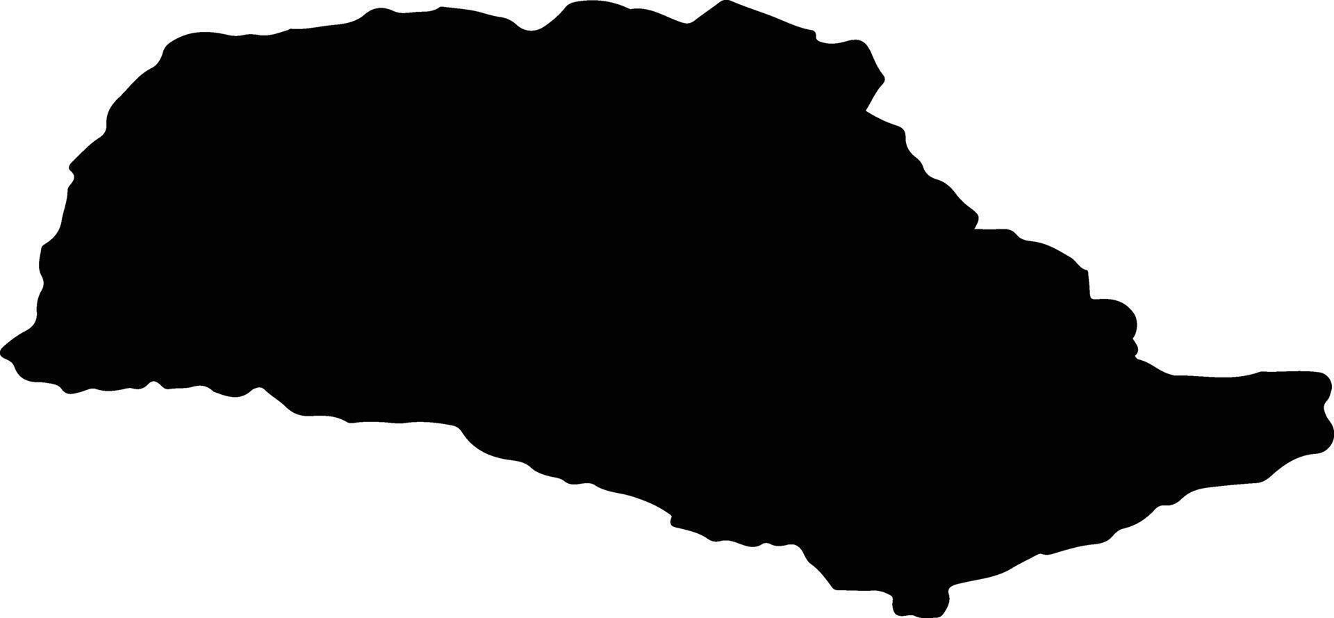 RUSCA MONTANA Romania silhouette map vector