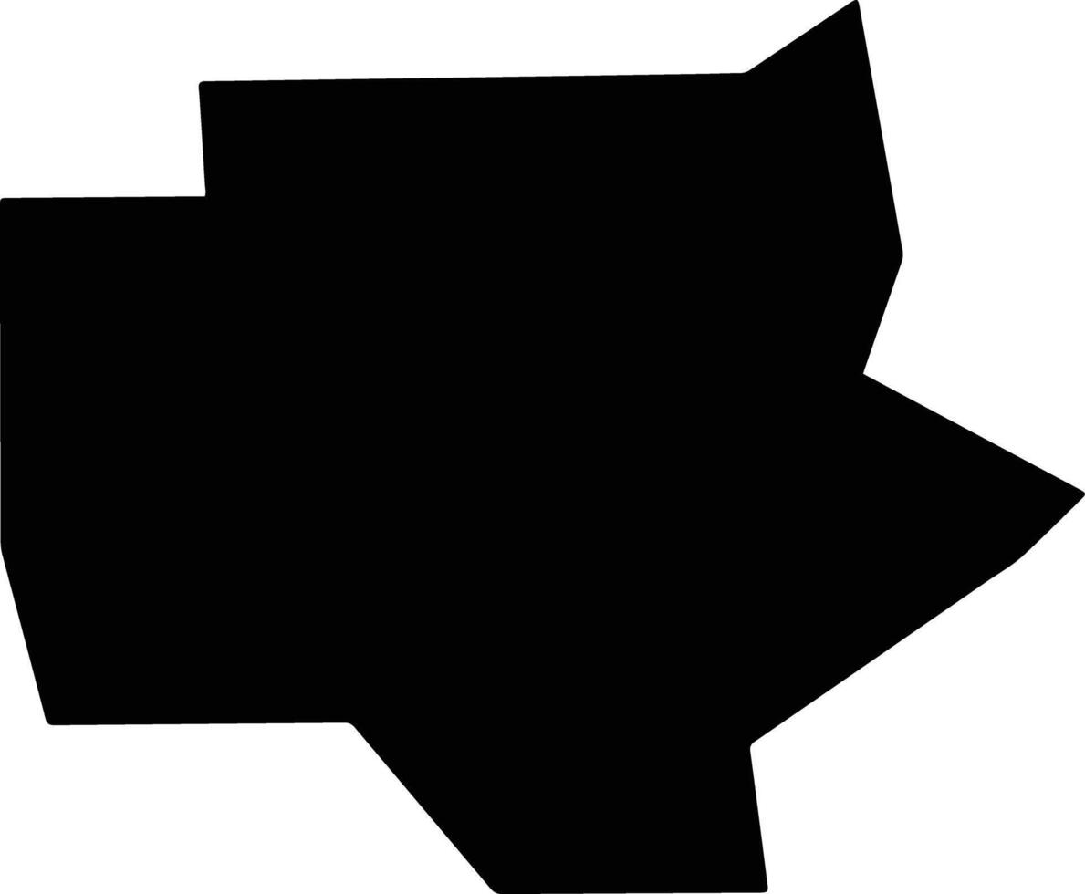Russell United States silhouette map vector