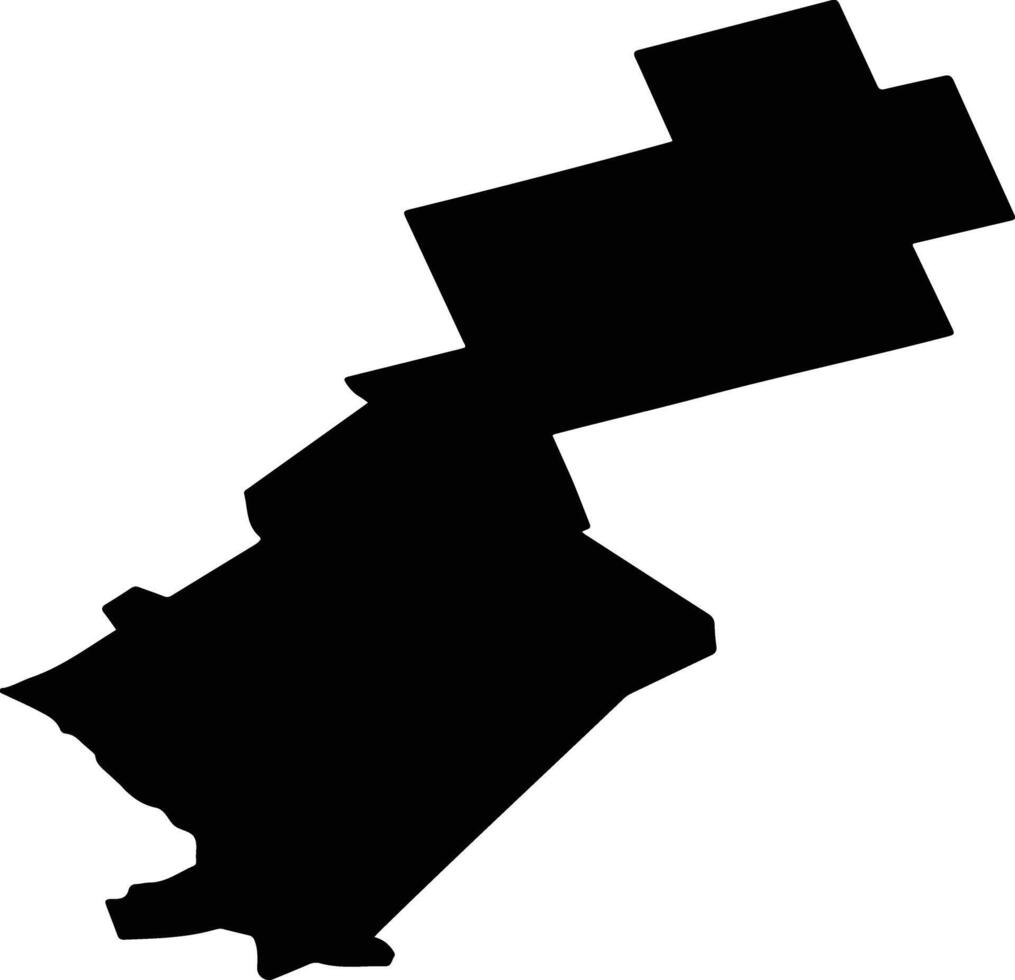 SAELELE Romania silhouette map vector