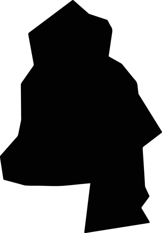Saensokh Cambodia silhouette map vector