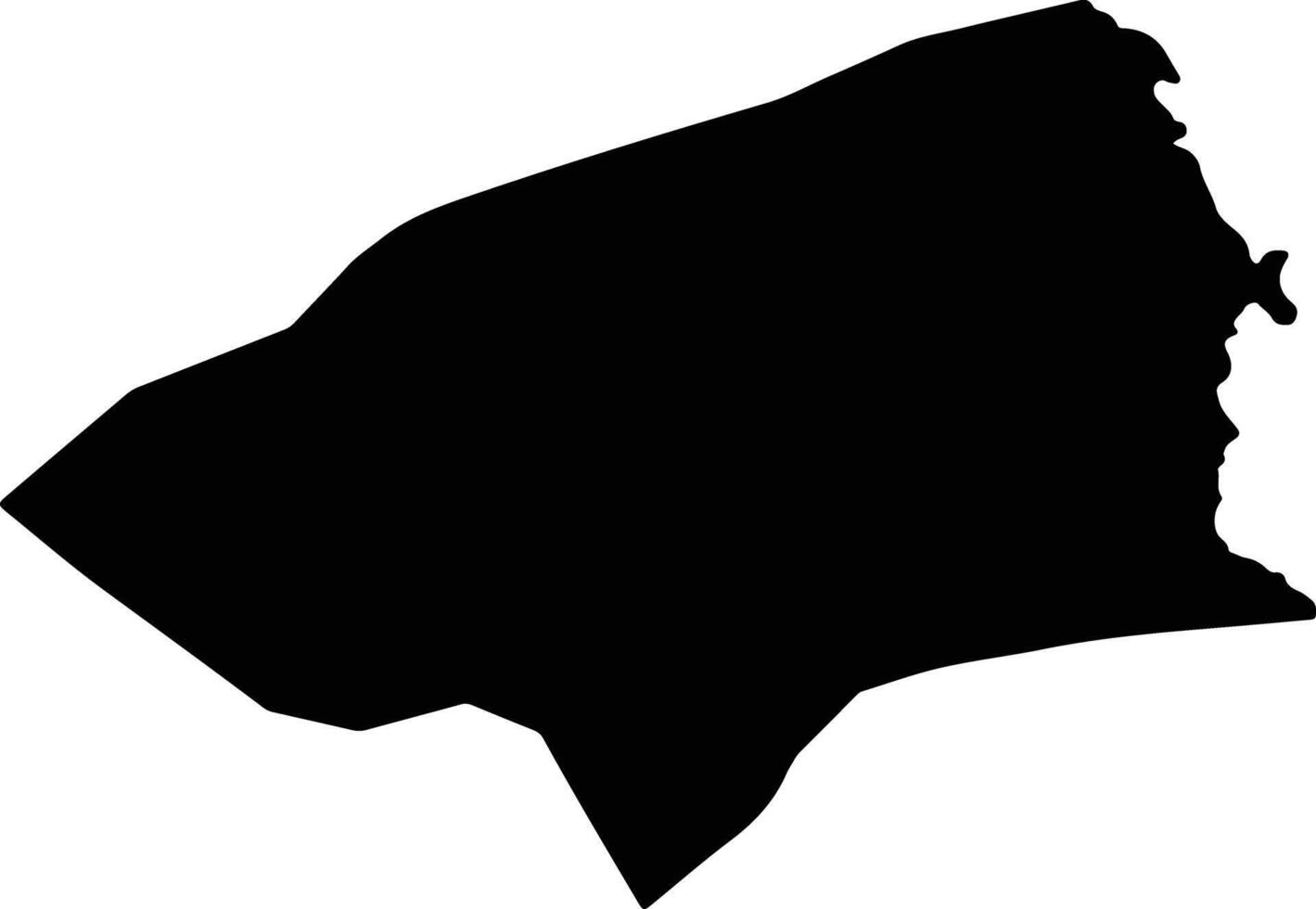 Safaga Egypt silhouette map vector