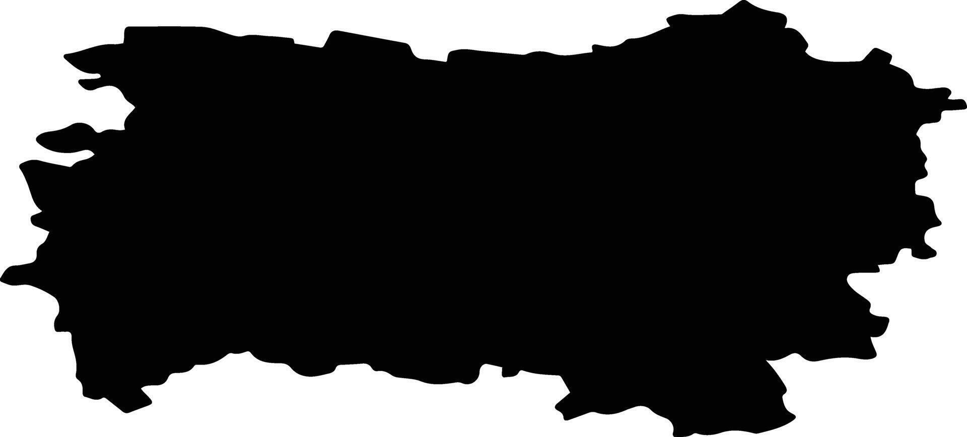 Safonovsky District Russia silhouette map vector
