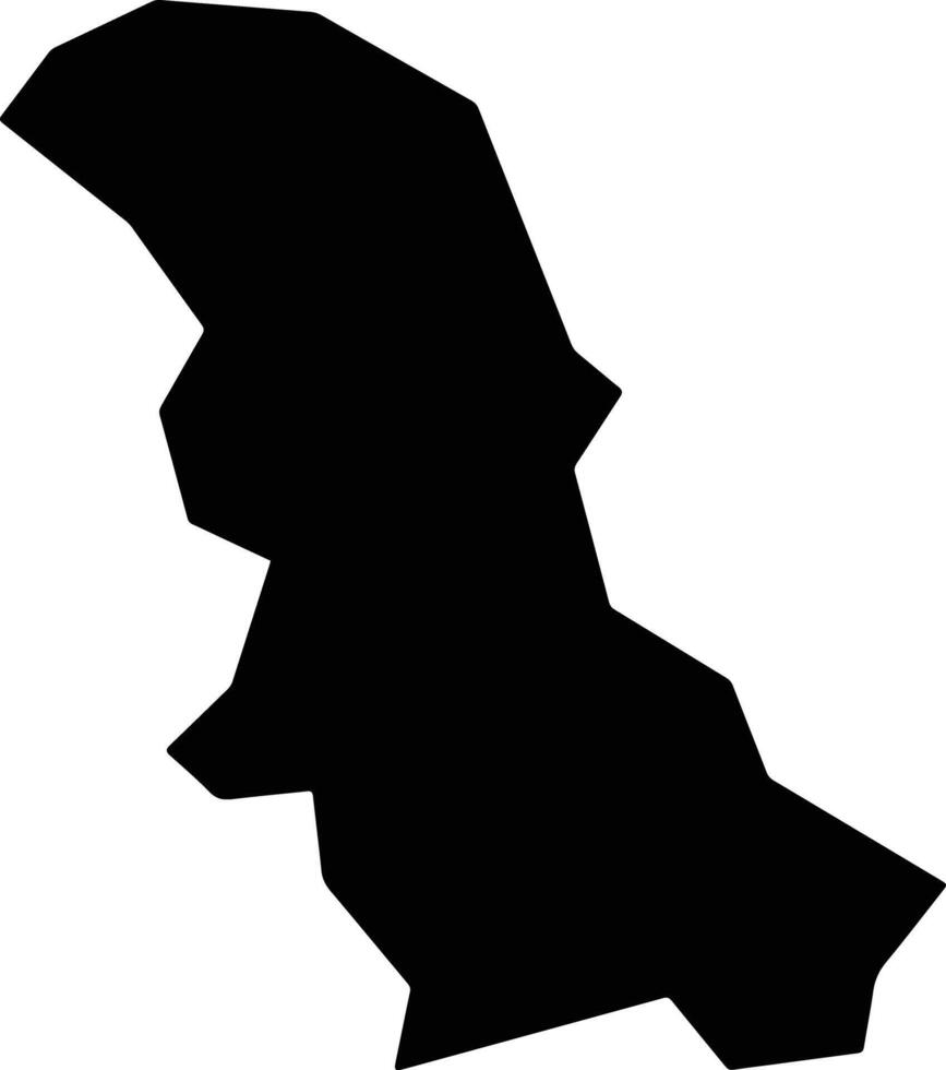 Sagae Japan silhouette map vector