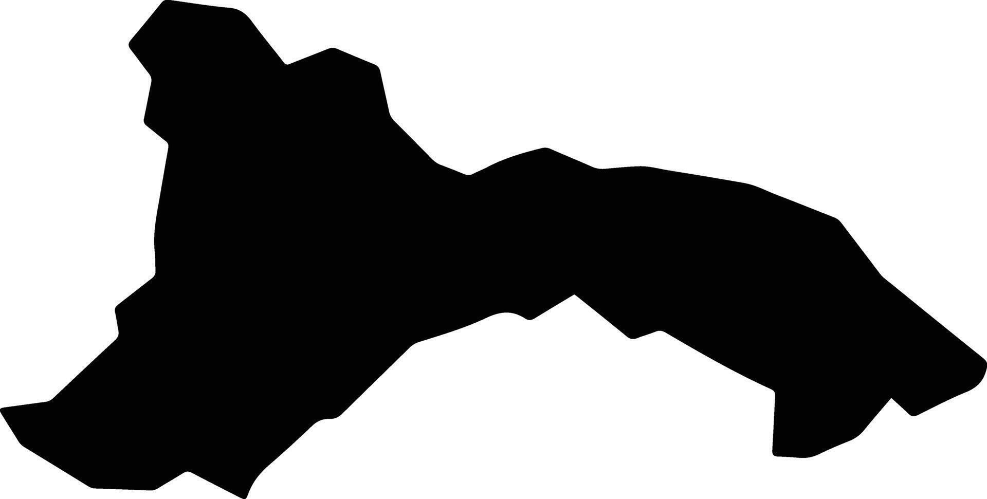 Sagamihara Japan silhouette map vector
