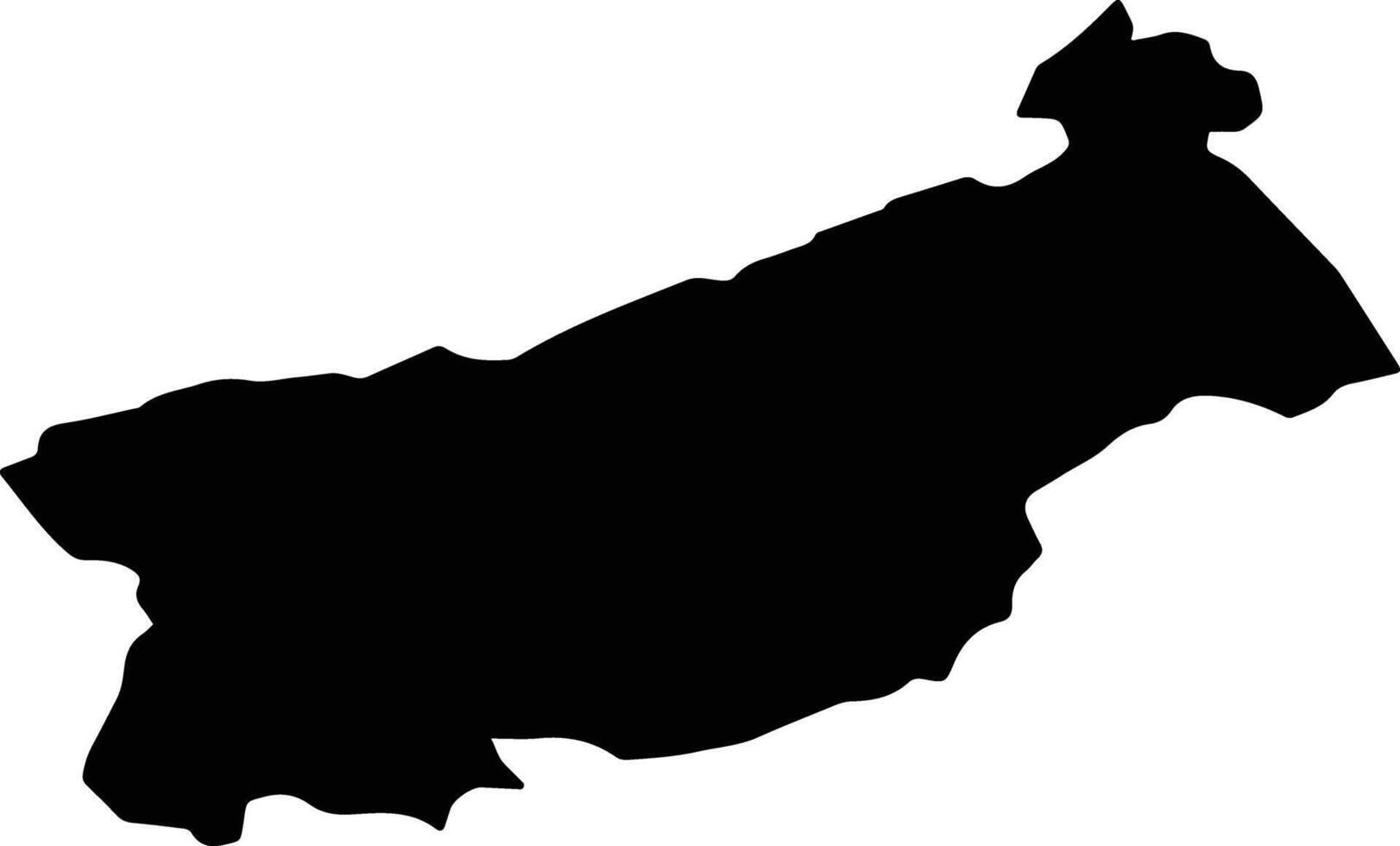 Saghar Afghanistan silhouette map vector