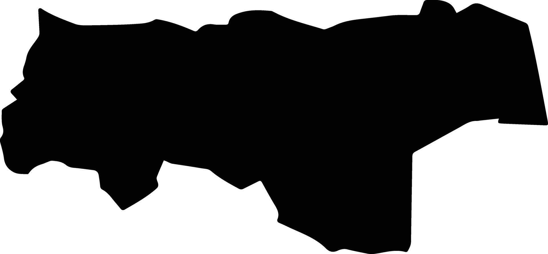Sahuayo Mexico silhouette map vector