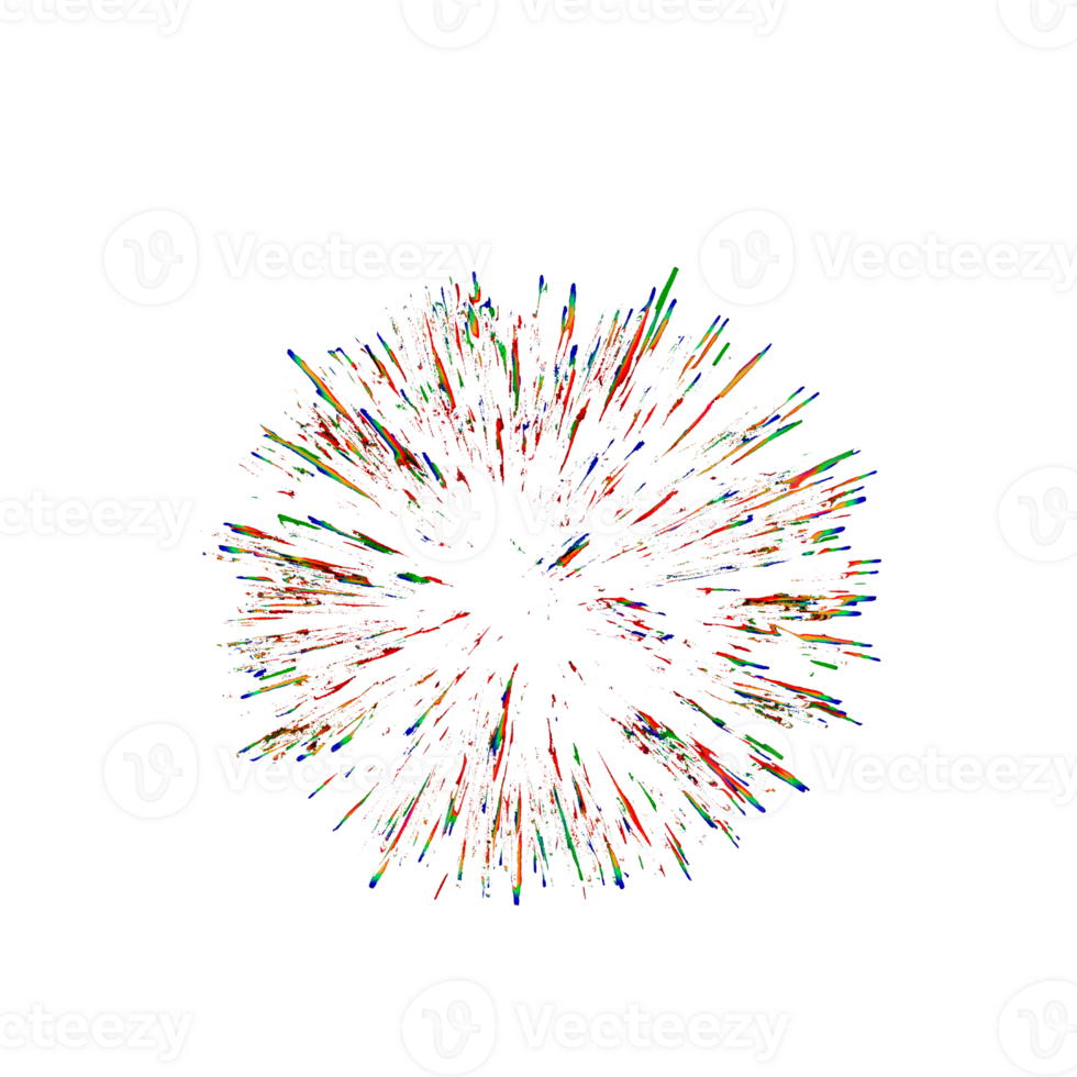Abstract colorful paint explosion burs png