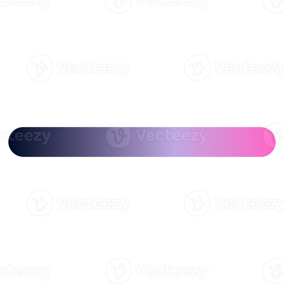 Smooth color transition bar with rounded ends png