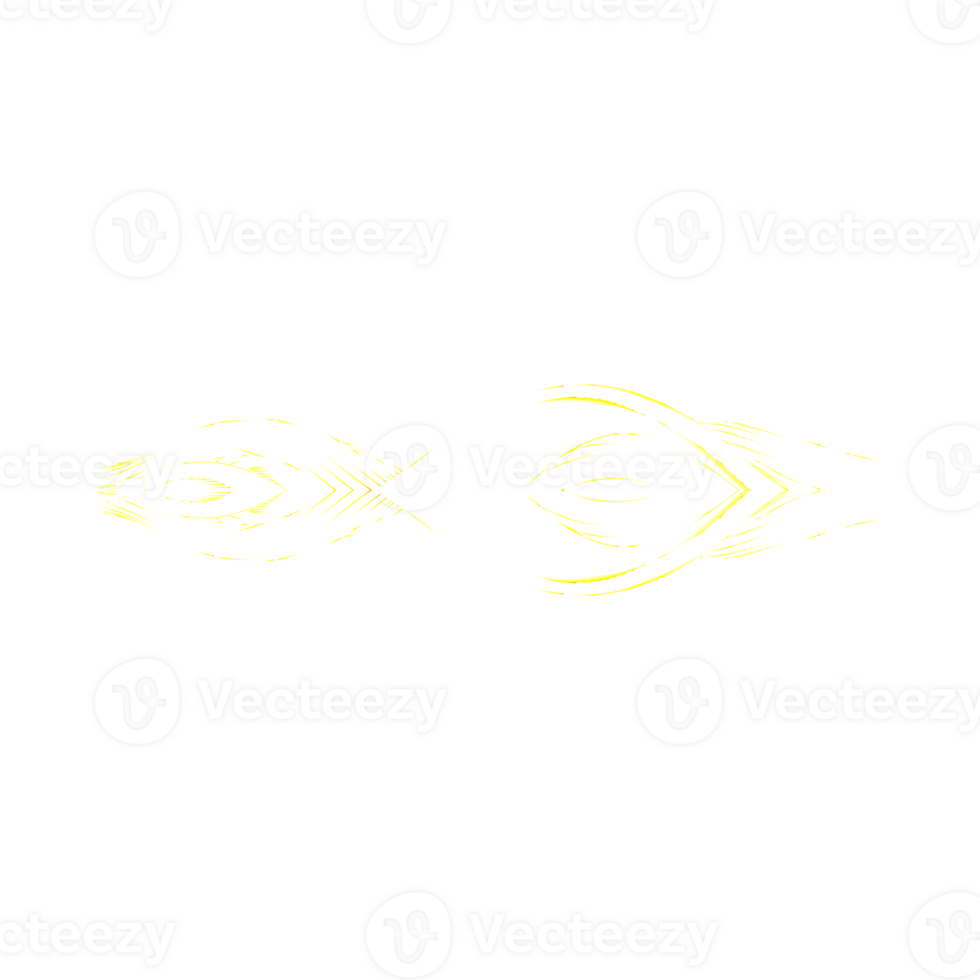 Abstract yellow line pattern design element png