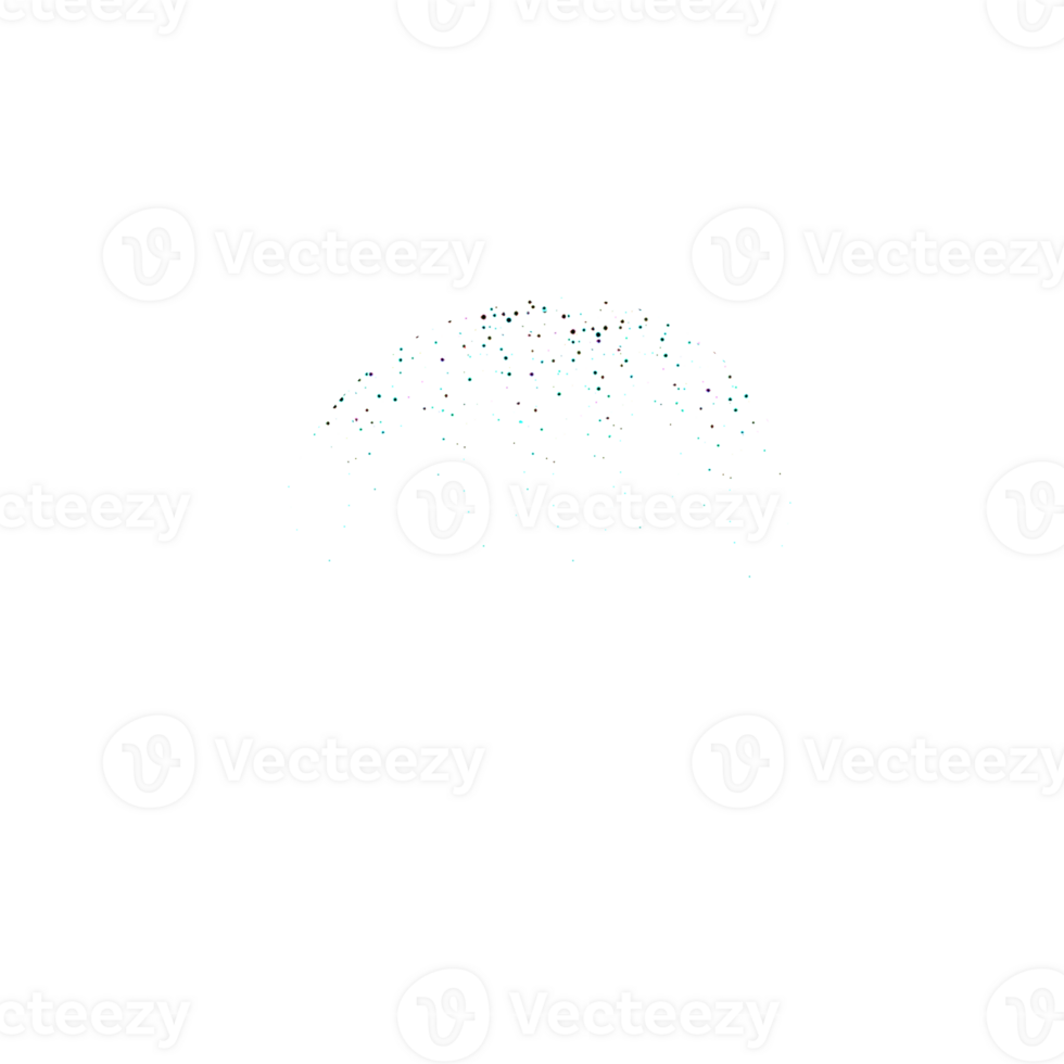 Abstract scattering of shimmering particle dots png