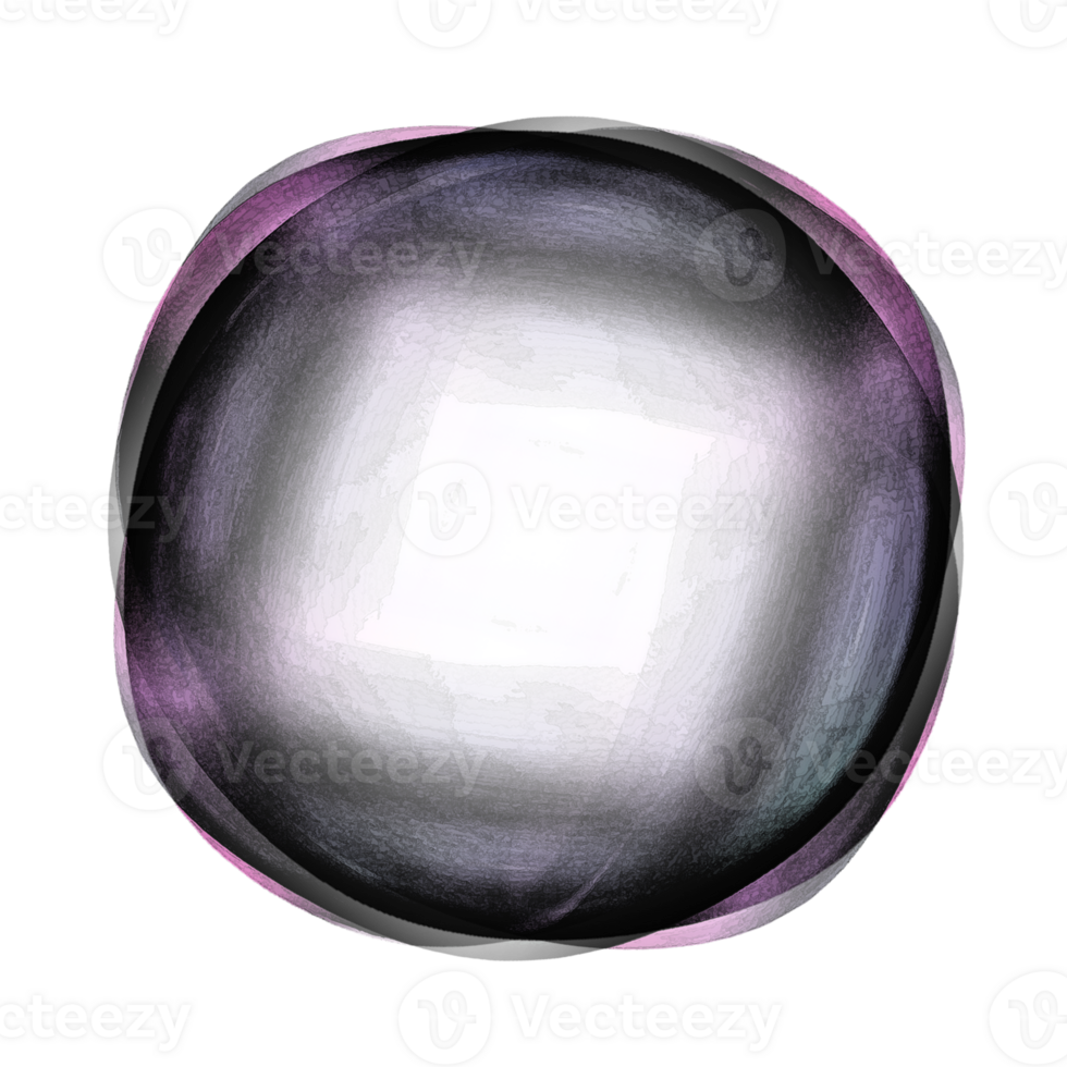Abstract vibrant gradient circle shape with layered texture png