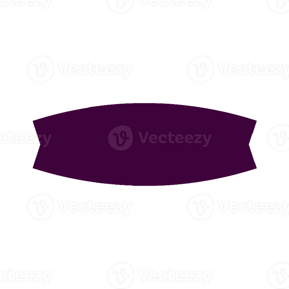 Abstract purple curved banner design element png