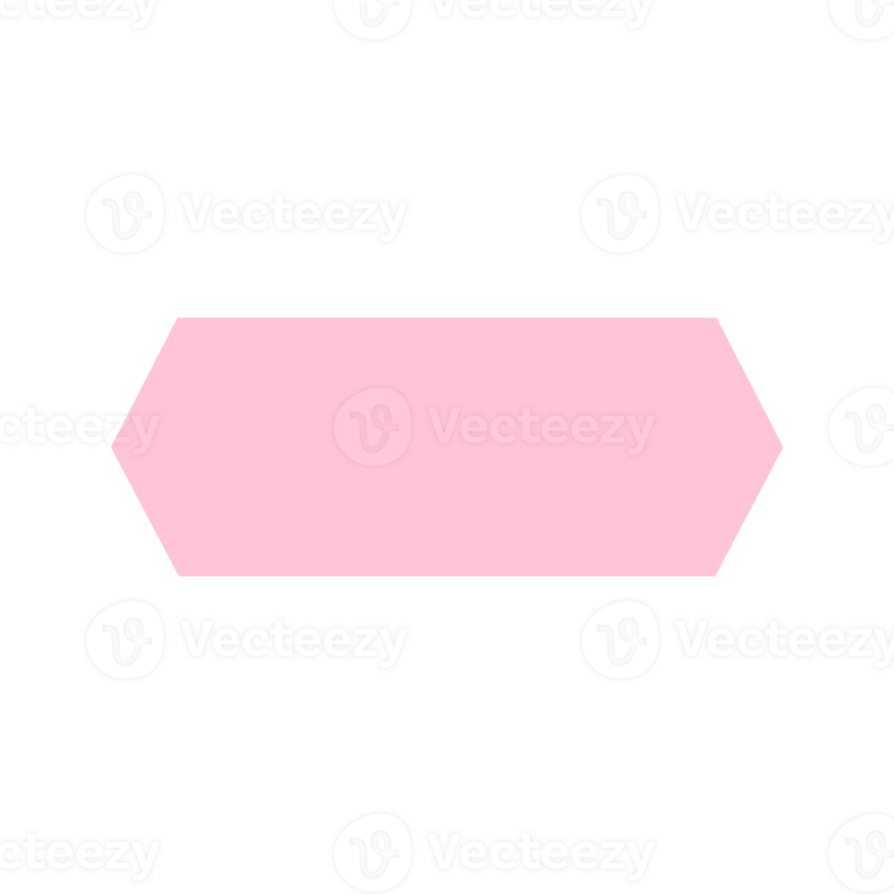 A light pink geometric hexagon shape design element png