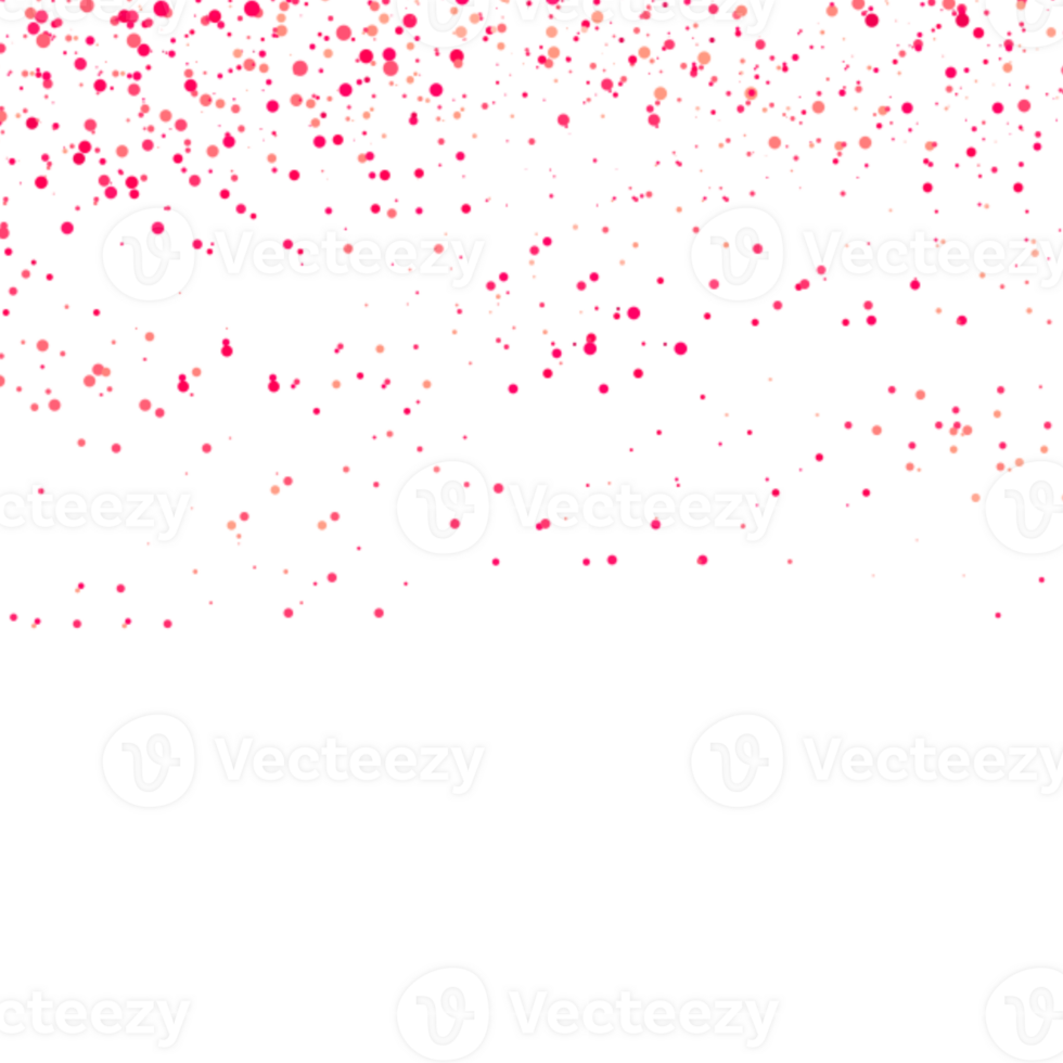Abstract scattering of pink and peach colored dots png