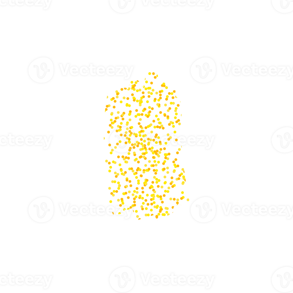 Vibrant yellow and orange confetti dots create a festive pattern png