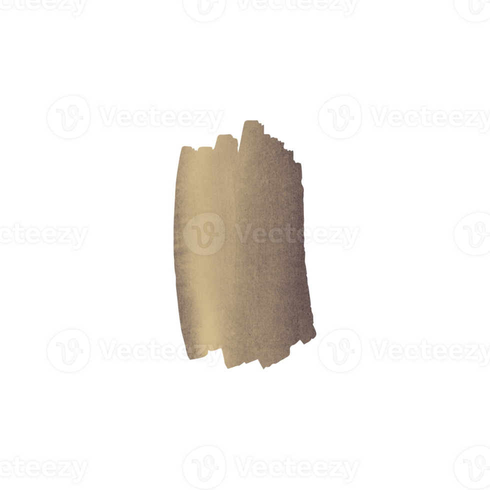 Brown watercolor paint stroke with texture png