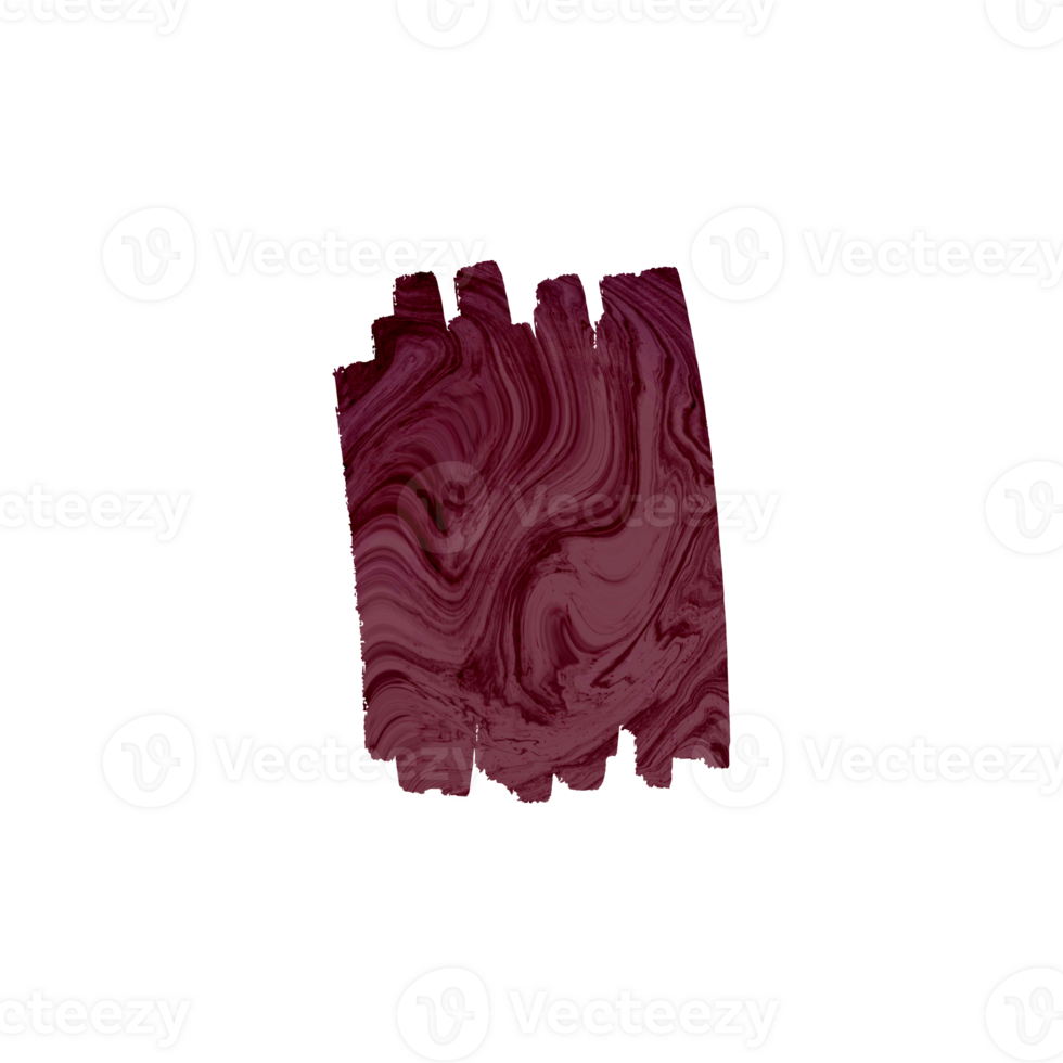 Abstract marble texture brush stroke in deep red color png