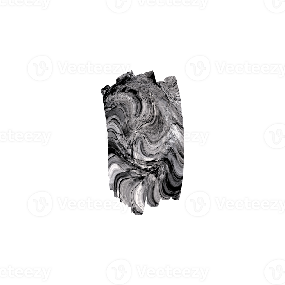 An abstract monochrome design element with swirling texture png