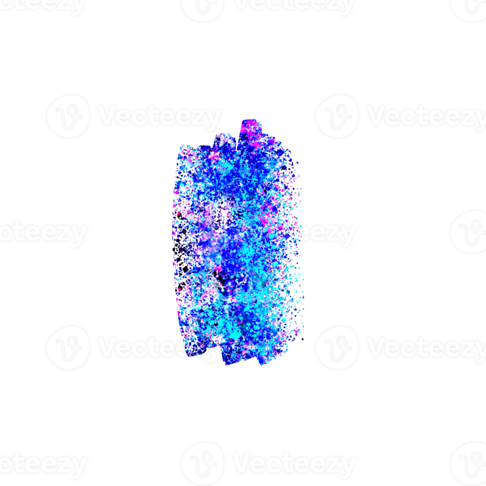Abstract blue and pink paint splatter stroke texture png