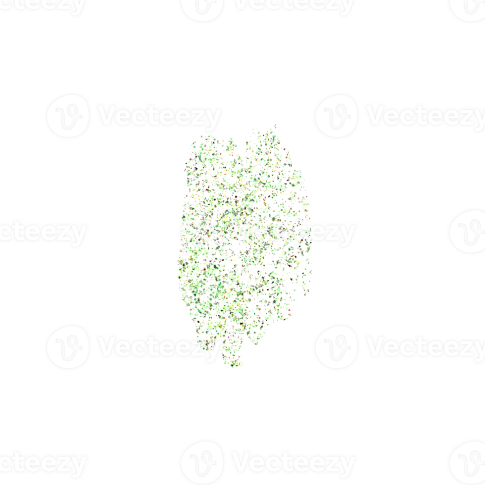 Abstract green glitter texture with scattered particles png