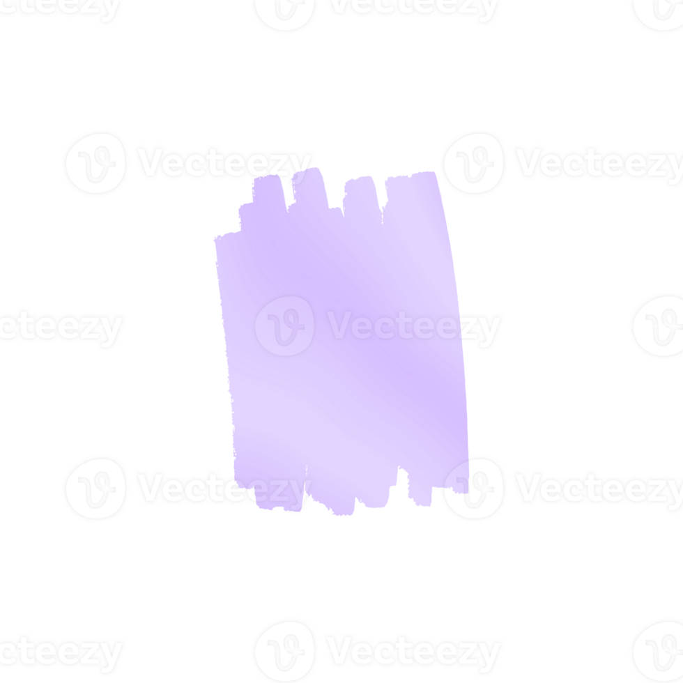 Gradient purple brush stroke abstract design element png
