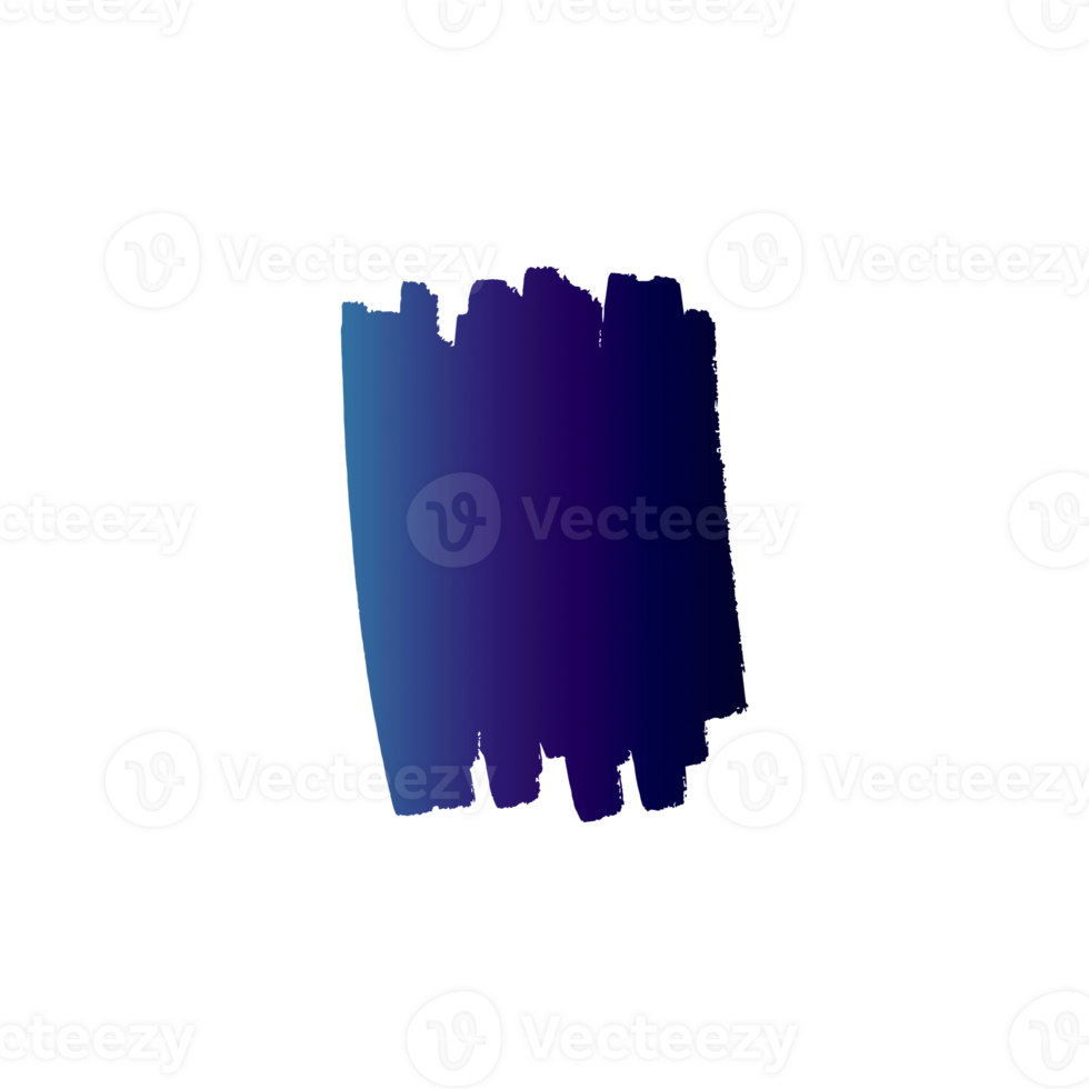 Abstract blue to dark blue gradient brush stroke texture png