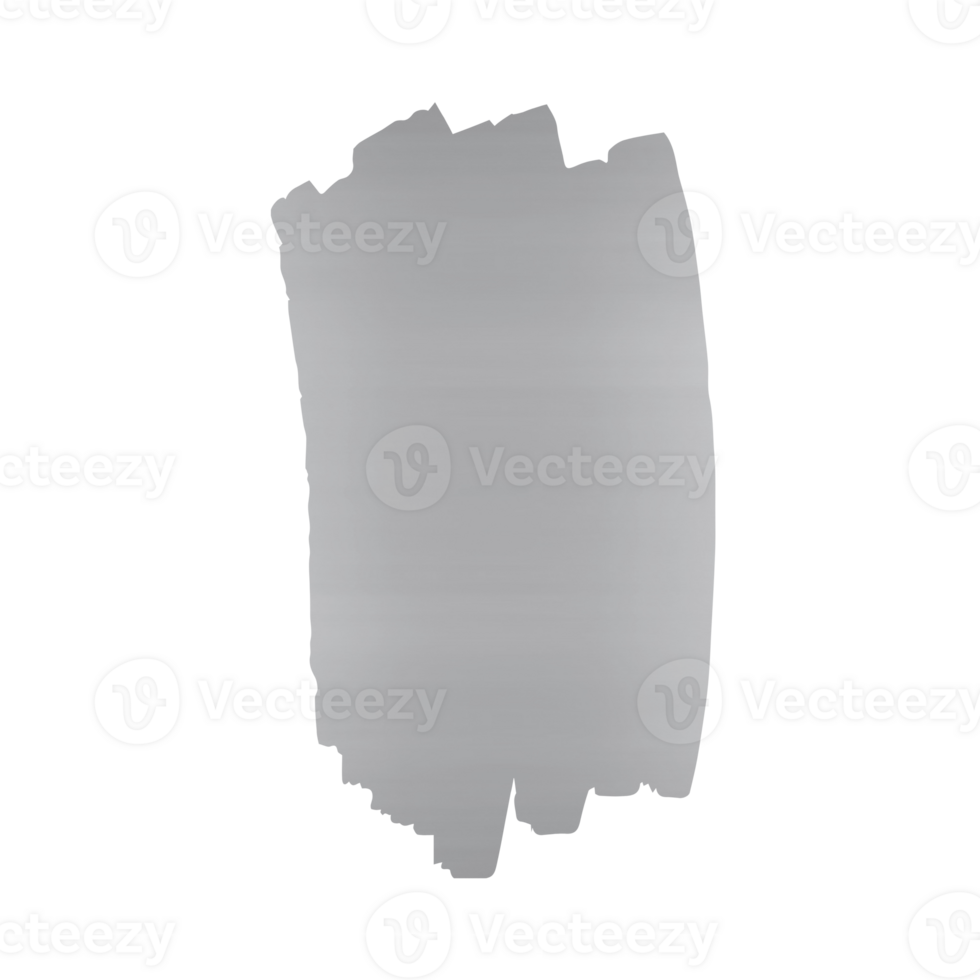 Abstract gray paint brush stroke texture element png