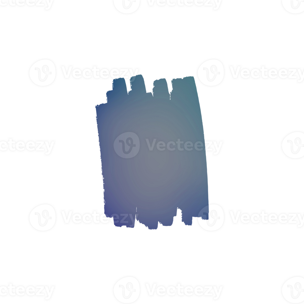 Abstract gradient brush stroke with blue and purple colors png