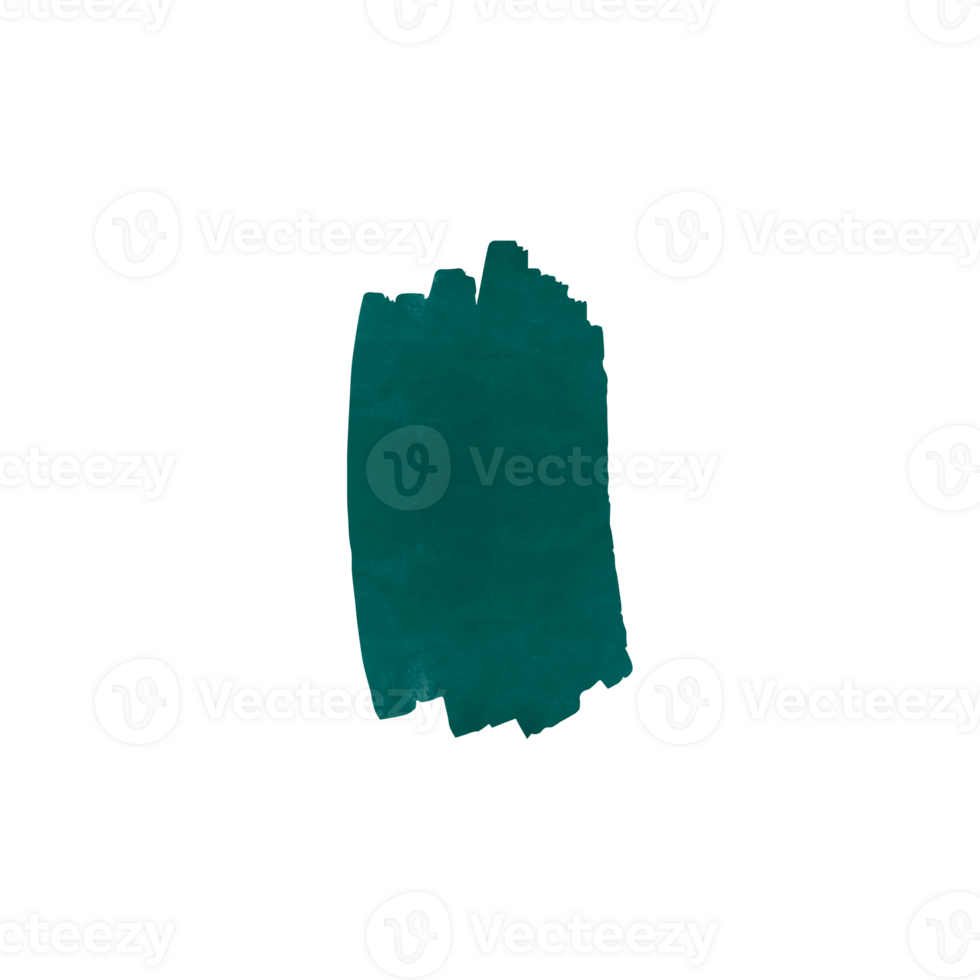Deep teal paint brush stroke texture png