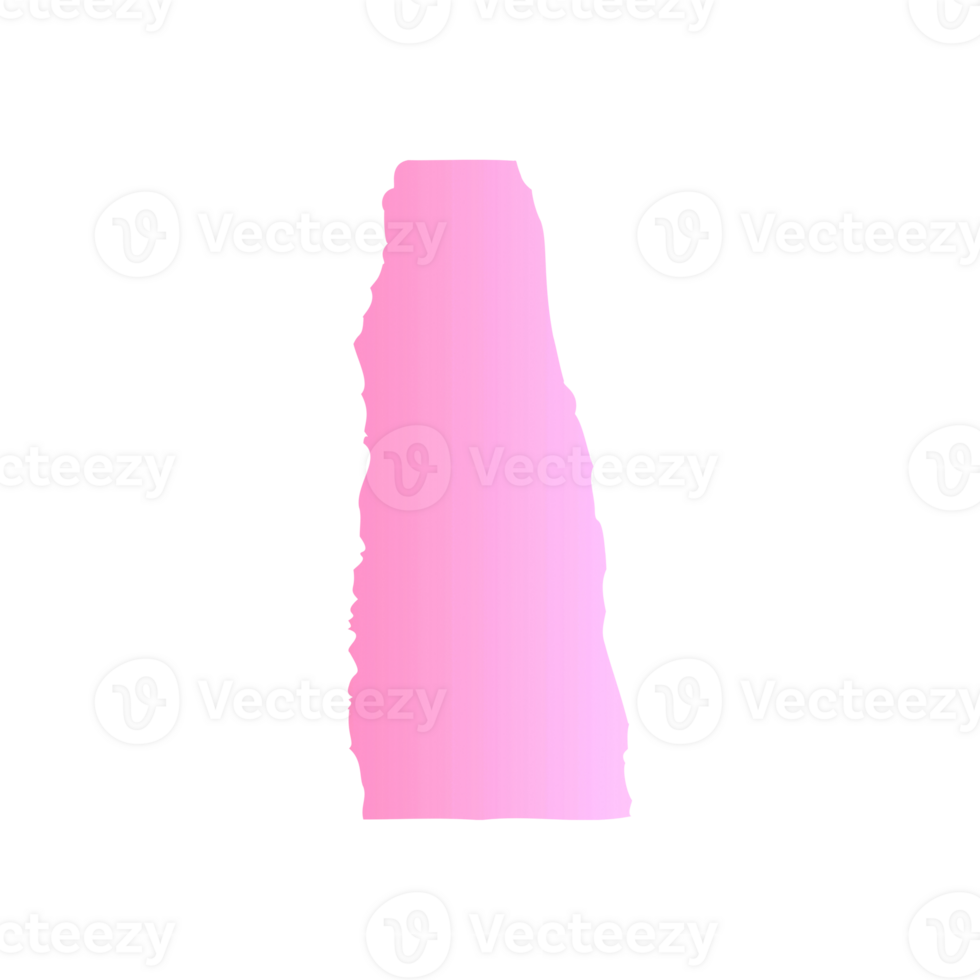Artistic pink gradient abstract shape element png