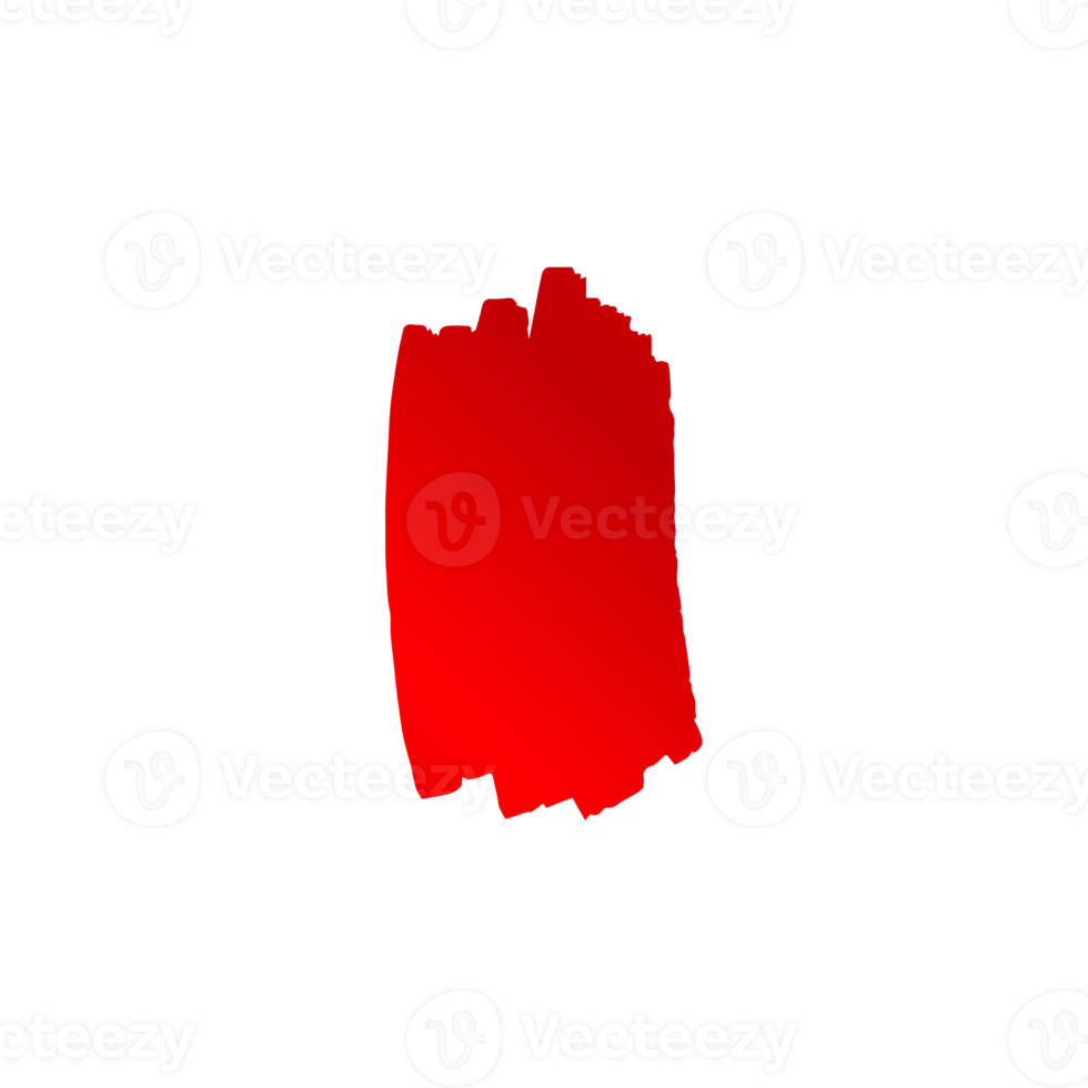Vibrant red abstract brush stroke graphic design element png