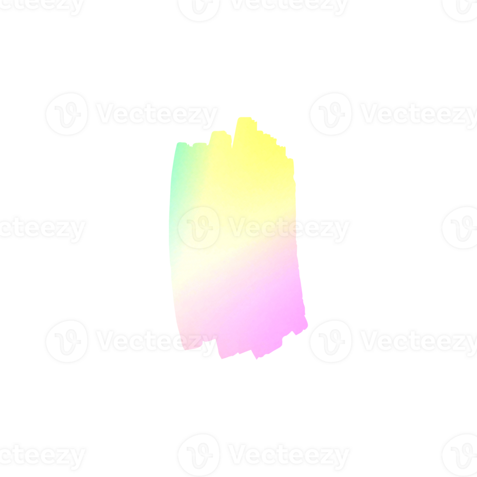 Abstract pastel gradient brush stroke artistic design element png