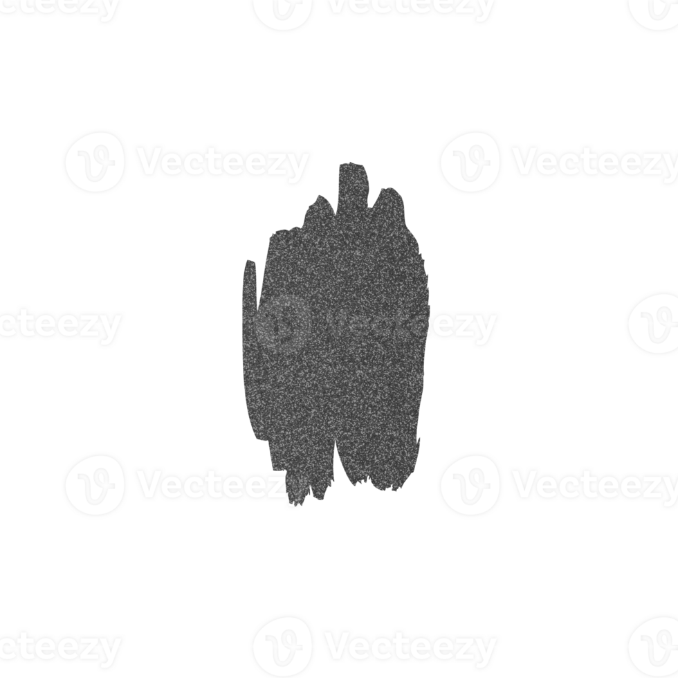 Abstract textured dark grey paint element png