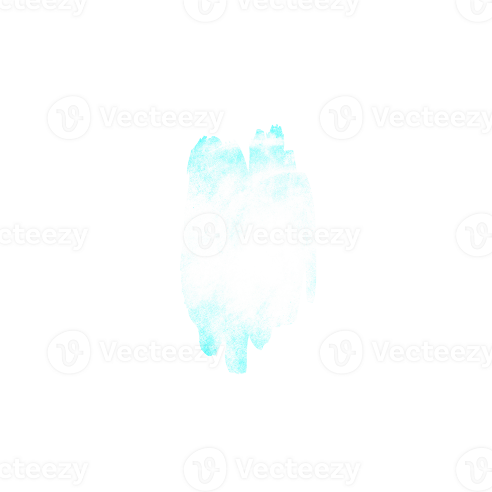 Abstract light blue watercolor brush stroke png