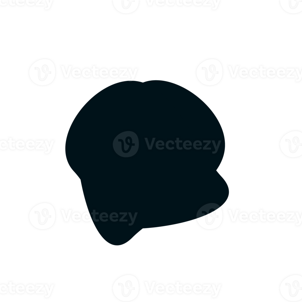 Abstract organic shape design element png