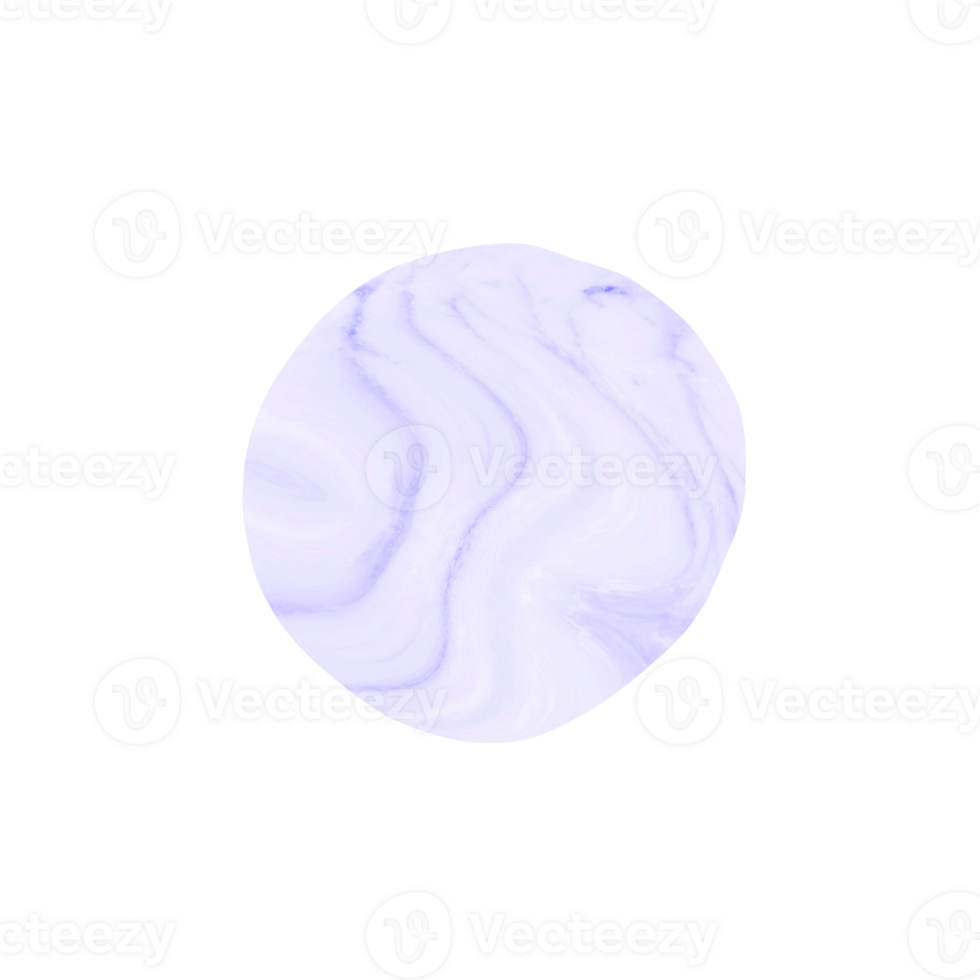 Purple marble textured circle shape abstract design element png
