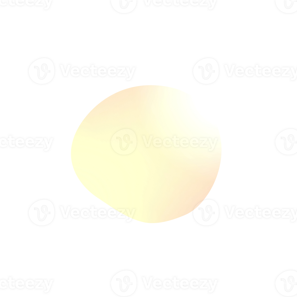 Abstract gradient blob shape design element png
