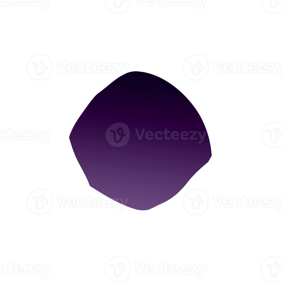 Abstract purple gradient curved shape element for design png