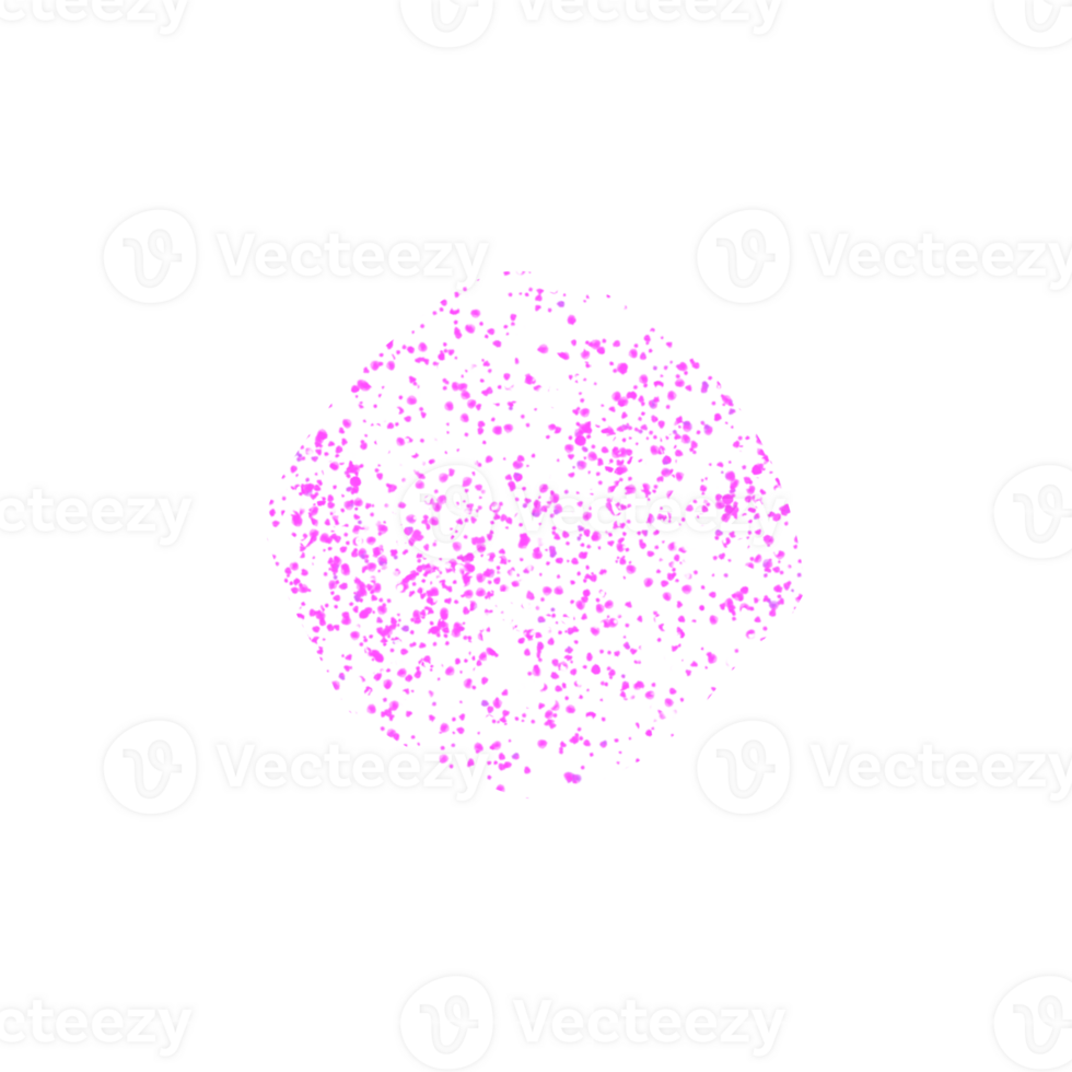 Pink speckle textured abstract circle shape element png
