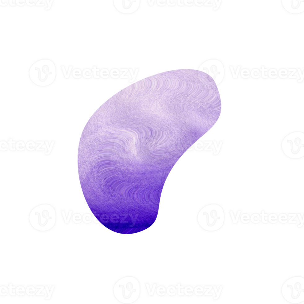 Abstract purple gradient organic shape with wavy texture png