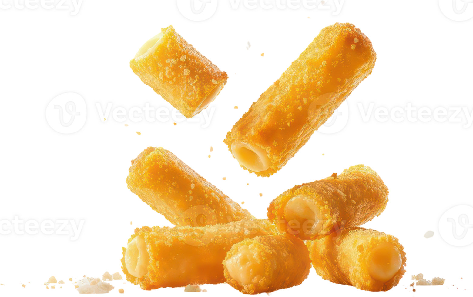 Delicious golden brown fried mozzarella sticks, a crispy cheese appetizer png
