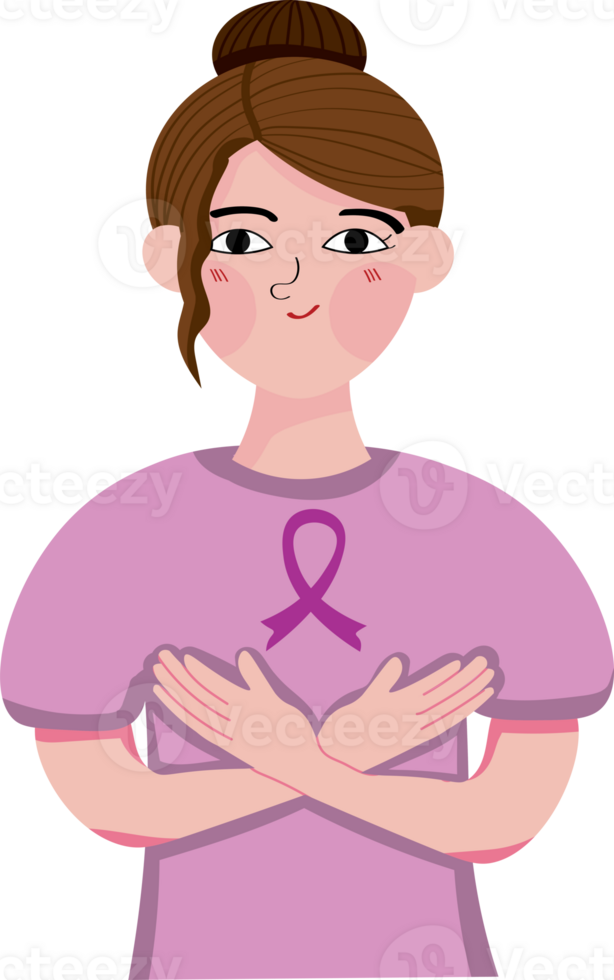Supportive Woman Comforting Cancer Survivor with Kindness png