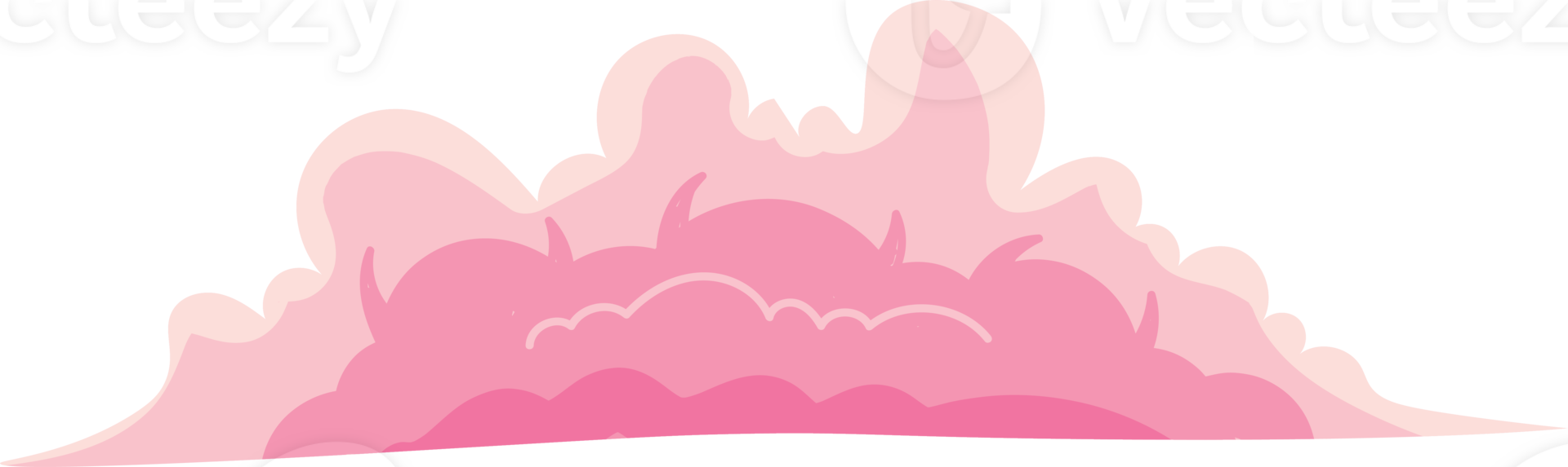 Magical Pink Cloudscape Inspired by Anime Aesthetics png