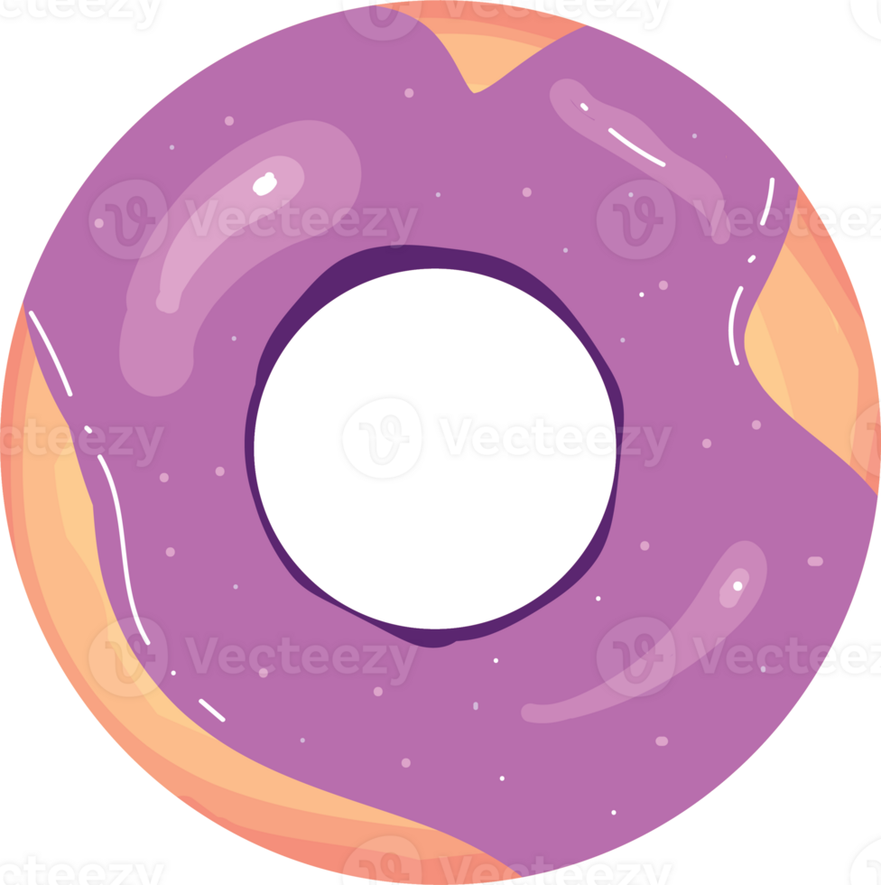 Doughnuts with Delicious Frosting for Dessert Lovers png