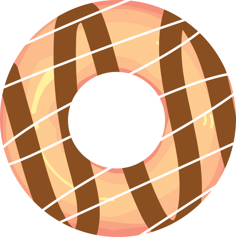 Assorted Glazed Donuts with Sweet Toppings and Frosting png