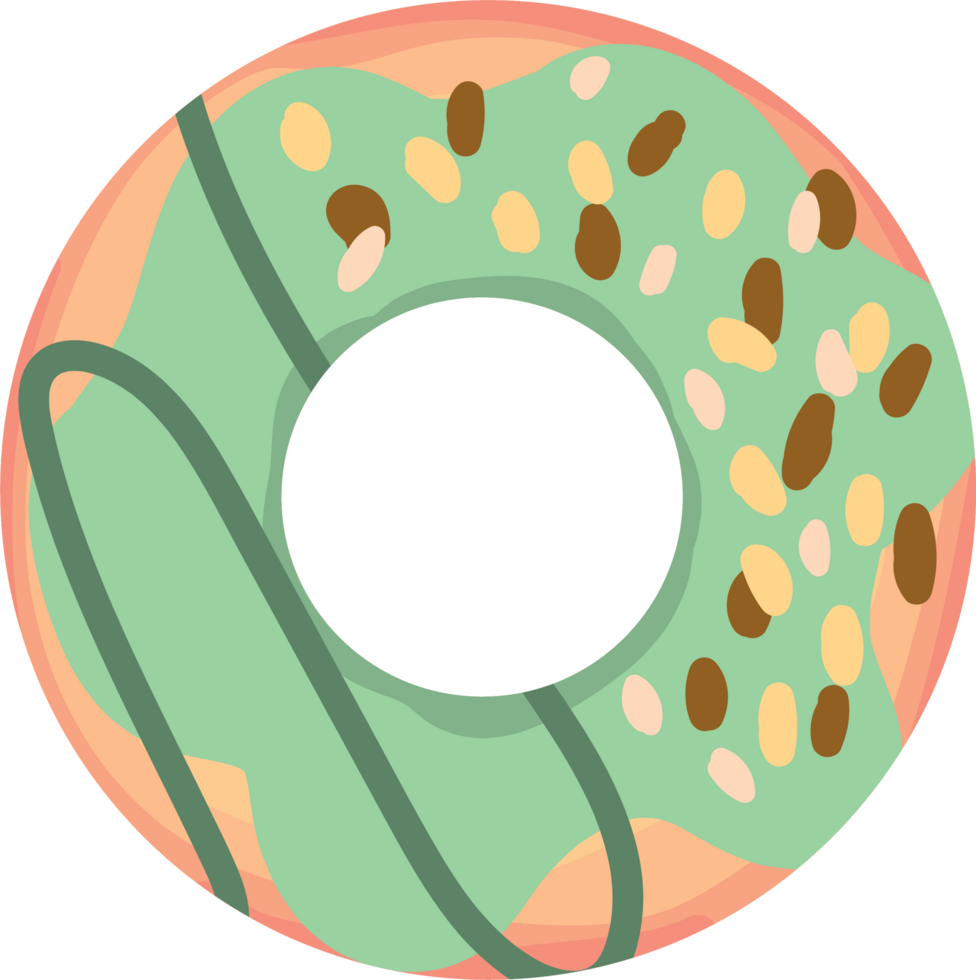 Tasty Glazed Donut Filled with Fruity Jam and Sugar Icing png