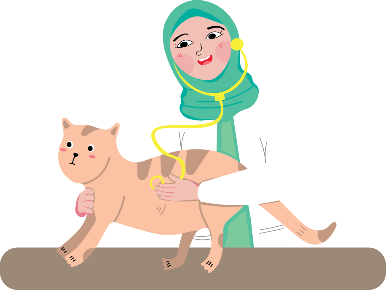 Happy World Veterinary Day with Animal Doctor and Pets png