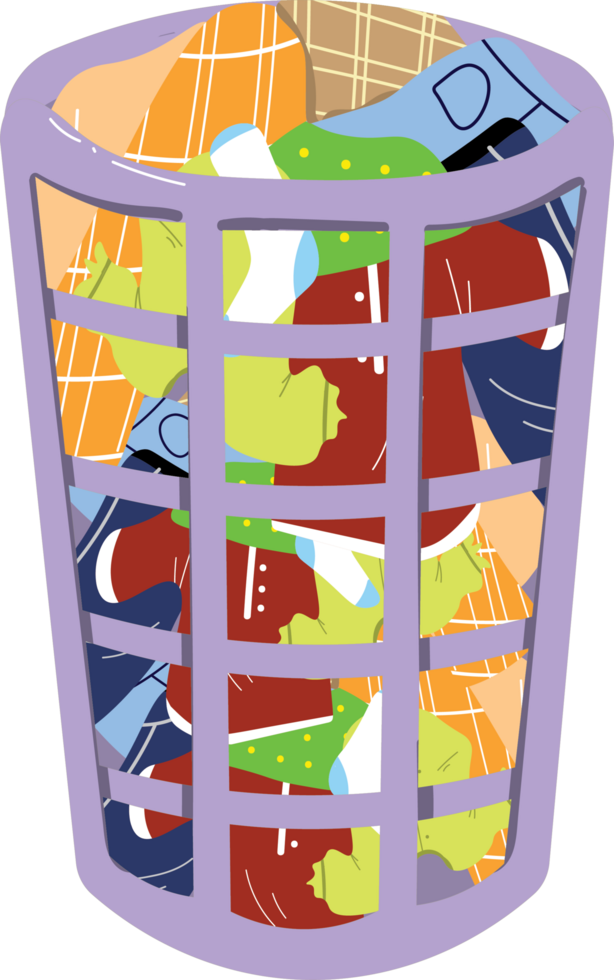 Messy Pile of Clothes on Floor in Daily Life Scene png